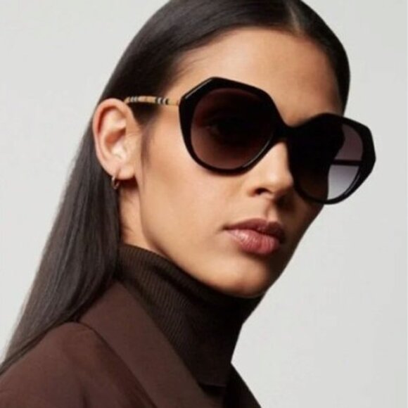 Final Price! Burberry BE4375 38538G Black/Grey Sunglasses - Picture 2 of 10